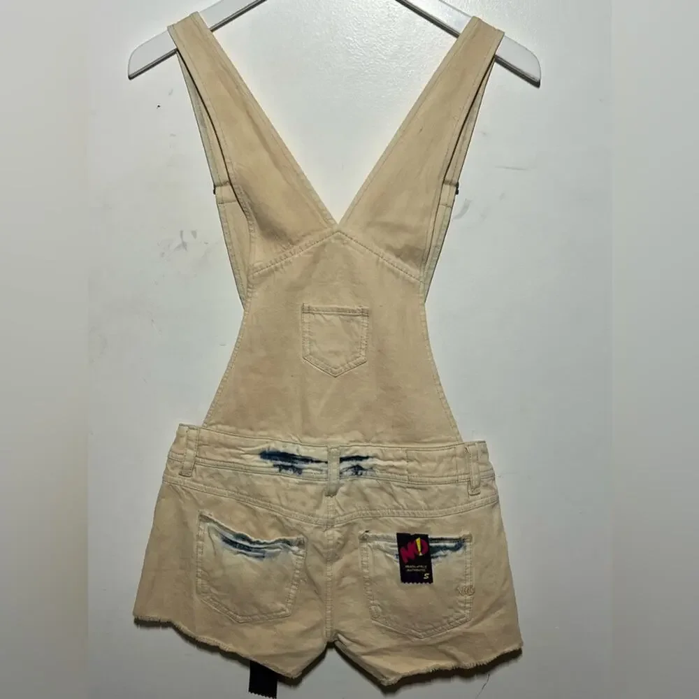 No! Jeans Denim Shortalls S NWT